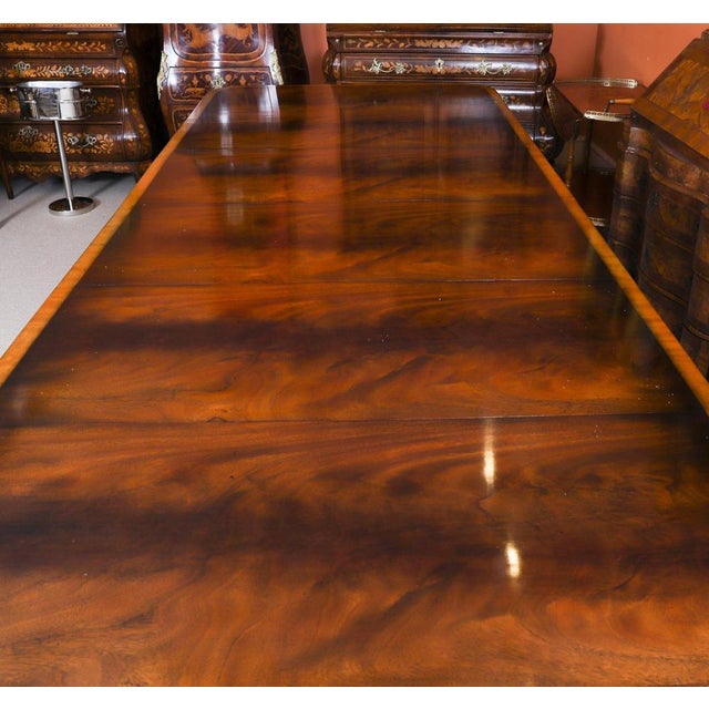 George III Revival Twin Pedestal Dining Table, 20th Century For Sale - Image 17 of 18