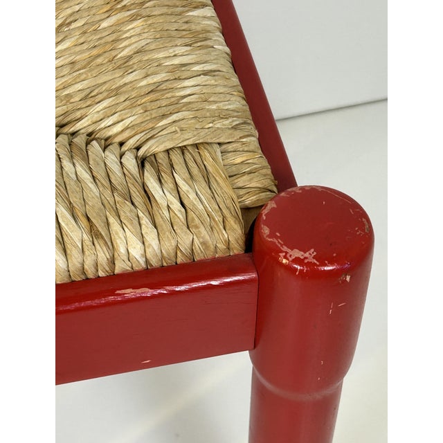 Red Carimate Stools for Cassina by Vico Magistretti, 1960s, Set of 2 For Sale - Image 8 of 13