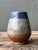 Mid-Century Modern Vintage Blue and Gray Ceramic Vase For Sale - Image 3 of 12
