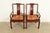 An outstanding pair of antique Chinese armchairs or dining captain chairs China, Circa 1890s Gorgeous carved rosewood,...
