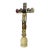 Large 1700's Antique Polychromed Carved Folk Art Wood Religious Crucifix Cross For Sale