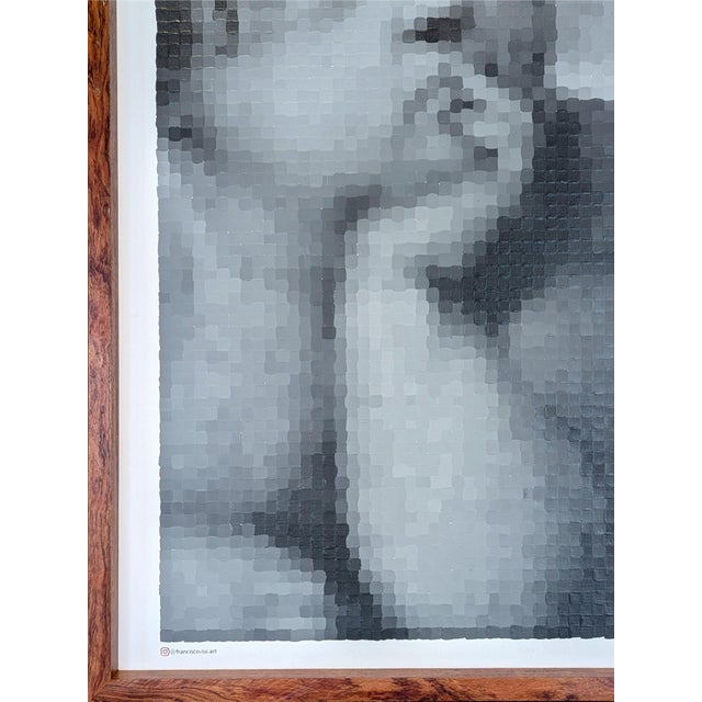 Textile Francisco Vital "Raphael Botticelli. 'Cherubs Virgin Mary'" Contemporary Pixel Figure Painting, 2021 For Sale - Image 7 of 10