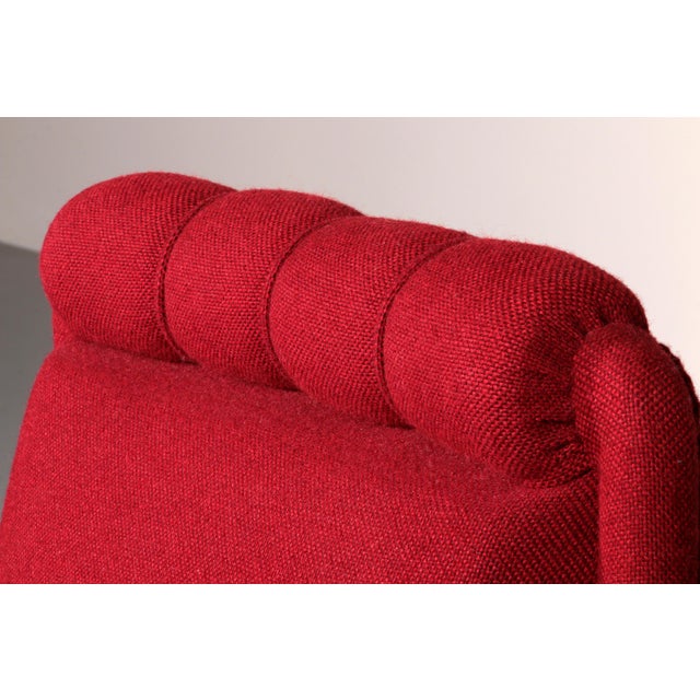 Swedish Victorian Burgundy Fabric Chairs, 1950, Set of 2 For Sale - Image 10 of 13