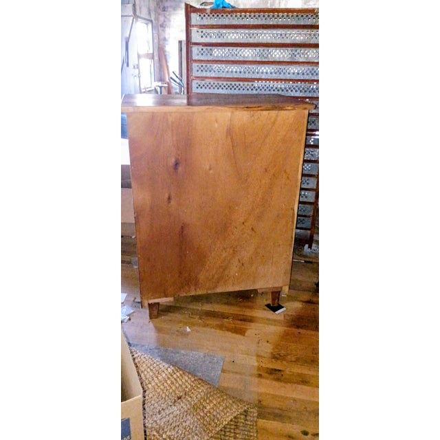 Handcrafted Rustic Reclaimed Wood Two-Door Cabinet With Antique Heart Pine Top For Sale - Image 6 of 9
