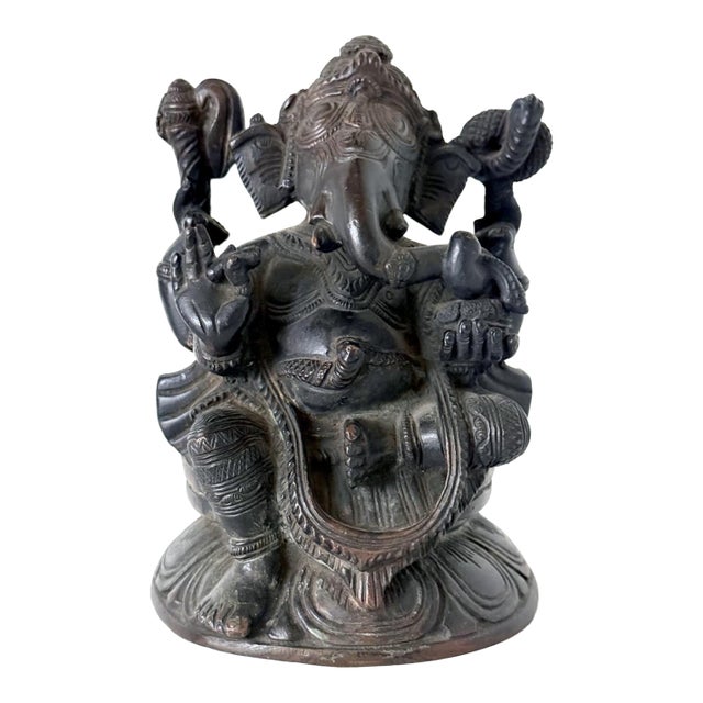 Fine Antique Bronze Statue of Ganesh from Sir Lanka For Sale