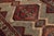 1950s Vintage Hand-Knotted Turkish Geometric Wool Runner Rug – Terracotta, Ivory & Navy Tribal Design For Sale - Image 5 of 8