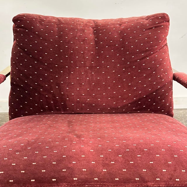 Milo Baughman for Thayer Coggin 951 Flat Bar Lounge Chair Brass For Sale - Image 9 of 12