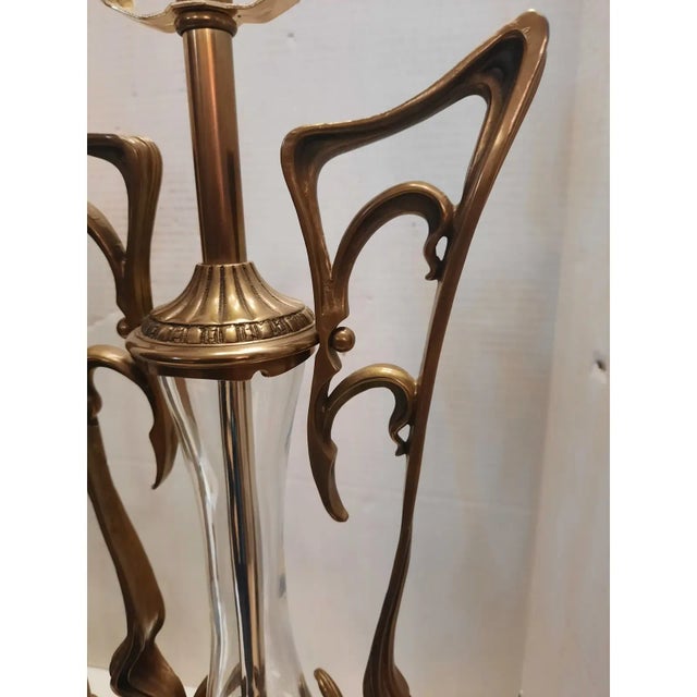 Pair of Vintage Art Nouveau Lamps For Sale In New York - Image 6 of 8