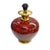 A striking vintage table lamp by Maison Dauphin, featuring a generously proportioned ceramic body finished in a rich,...