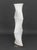 Roche Bobois Dix Heures Dix Minoluce Floor Lamp, with white stretch fabric on stainless steel base, label to underside....
