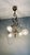 Art Nouveau Golden Chandelier with Frosted Glass Shades For Sale - Image 15 of 18