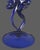 Late 20th Century Late 20th Century Art Glass Jelly Fish Attributed Jozefina Krosno Blue Stem Wine Glass For Sale - Image 5 of 6