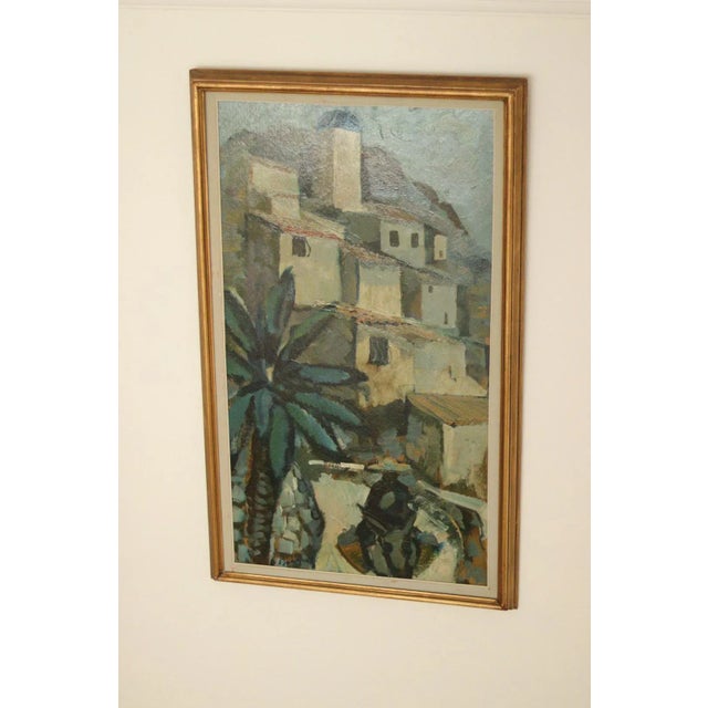 Bertil Wahlberg, Southern Village Motif, 1950s, Oil on Panel, Framed For Sale - Image 6 of 11