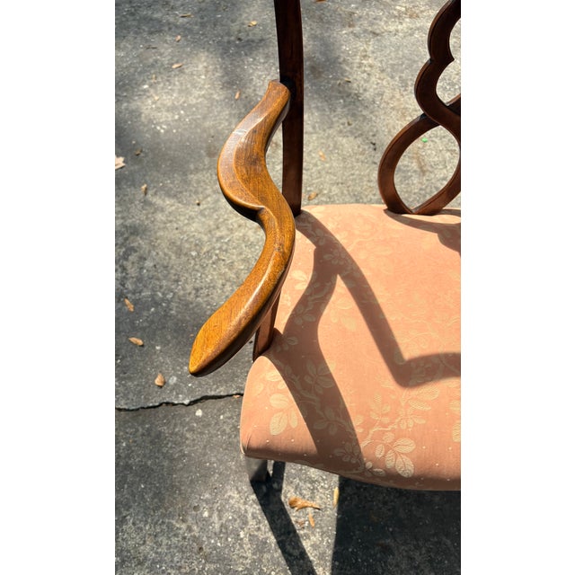 Brown English 18th Century Chippendale Chair of Unusual Style For Sale - Image 8 of 10