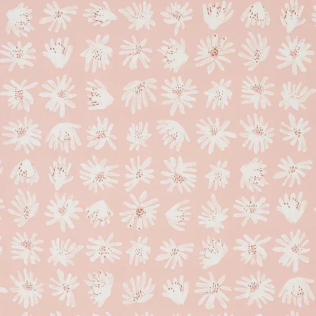 Not Yet Made - Made To Order Schumacher X Caroline Z Hurley Meadow Rock Wallpaper in Blush - 10 Yards For Sale - Image 5 of 5