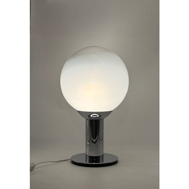 1980s 1980s Space Age Chrome Table Lamp For Sale - Image 5 of 6