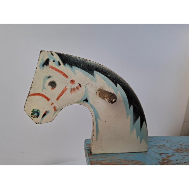 Mid-Century Hand-Painted Wooden Rocking Horse, Czechoslovakia, 1960s For Sale - Image 10 of 16