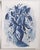 Fauvist impressionist still life floral, flowers a la Matisse, in shades of indigo. . Coordinating paintings show here...