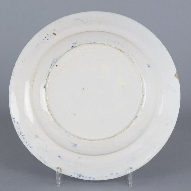 White 18th-Century Dutch Delft Faience Chinoiserie Plates, a Pair For Sale - Image 8 of 10