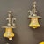 Loetz Pair of Early 1900’s Austrian Jeweled Sconces With Glass Shades For Sale - Image 4 of 6