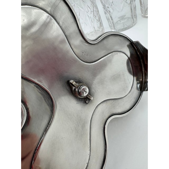 Victorian 1950's Three Piece Decanter Set For Sale - Image 3 of 8