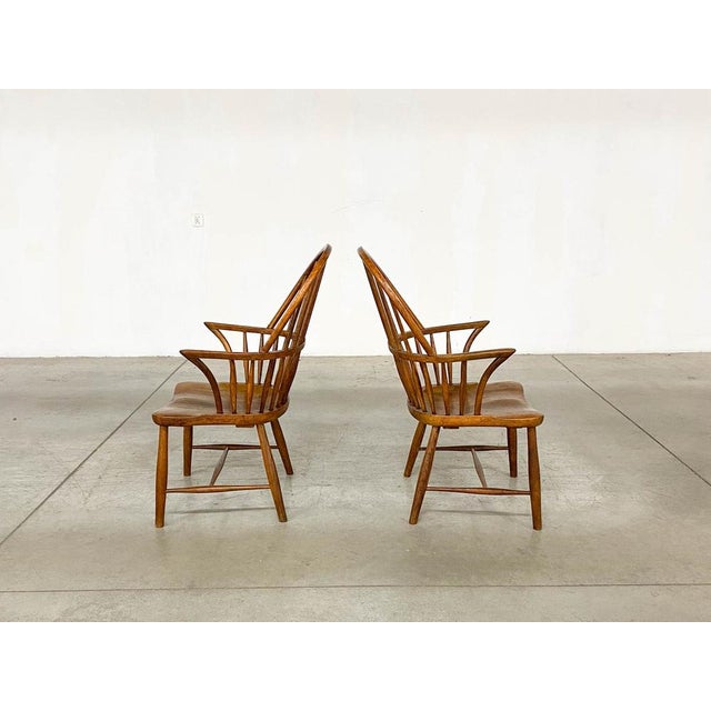 Brown Set Dining Chairs CH18A for Carl Hansen & Son For Sale - Image 8 of 18
