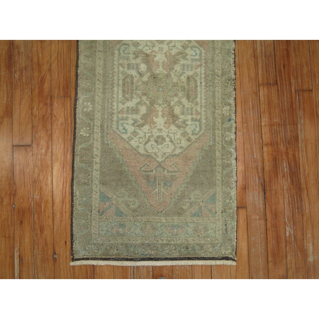 Rustic Vintage Oushak, 1'7'' X 3'5'' For Sale - Image 3 of 4