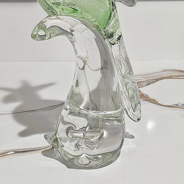 Late 20th Century Murano-Style Glass Parrot Sculpture For Sale - Image 9 of 17