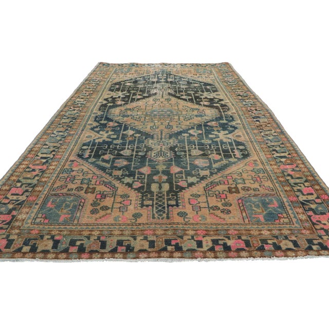 Tribal Antique Persian Malayer Rug - 4'07 X 8'09 For Sale - Image 3 of 10
