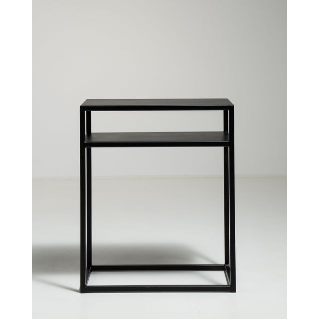 Early 21st Century Poland Black Wood Side Table For Sale - Image 15 of 15