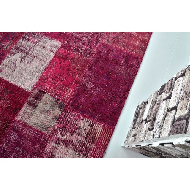 Handmade wool carpet in Turkish Anatolia , Vintage Oushak Rug,Turkish Vintage Anatolian Rug, Handmade wool Rug . One Of...