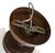 A great flushmount with rustic holder that will look good in any style home. Circa 1920’s.