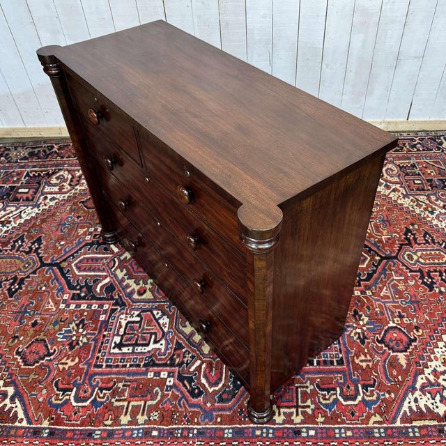 19th Century Victorian Mahogany Chest of Drawers For Sale - Image 16 of 18