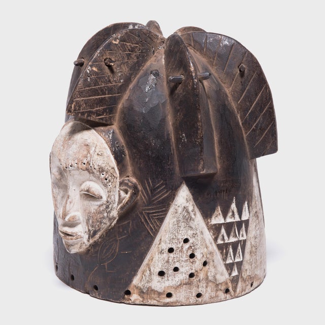 African Gabonese Punu Helmet Mask, C. 1900 For Sale - Image 3 of 8