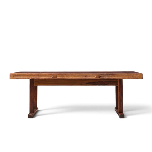 Torbjørn Afdal for Bruksbo Mid Century Danish Rosewood Coffee Table For Sale In Chicago - Image 6 of 8