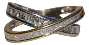 The Coutts: Ladies 14K Two Tone Diamond Infinity Ring