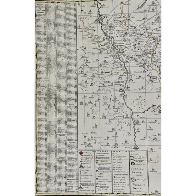 Sculpture Materials Petrus Schenk the YoungerMeissen, Germany : A Large Framed 18th Century Map by Petrus Schenk, 1750 For Sale - Image 7 of 7