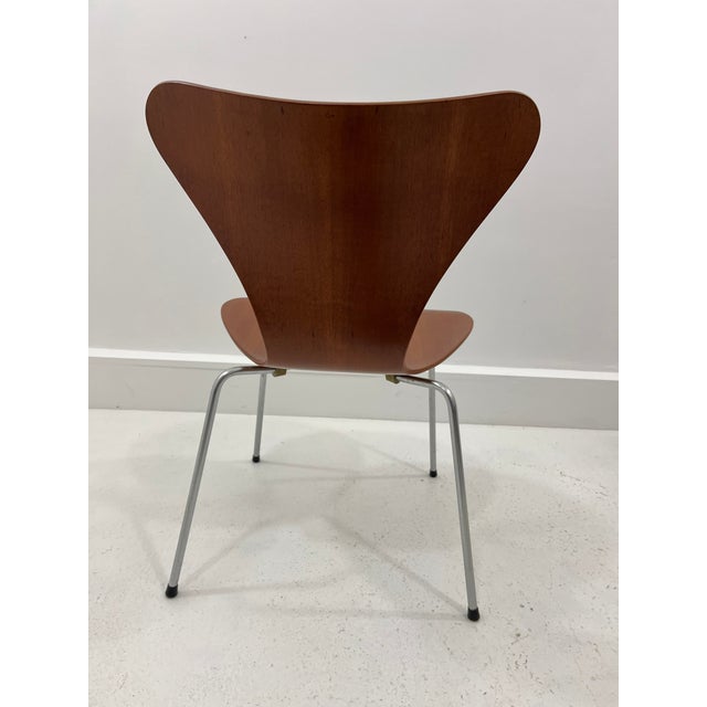 Model 3107 Chairs in Teak by Arne Jacobsen for Fritz Hansen, 1960s, Set of 4 For Sale - Image 11 of 14