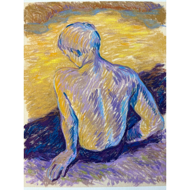 Beautiful coloration and strokes make this piece powerful yet dreamy: “Evening Sun by the River” by Berlin artist Viktoria...