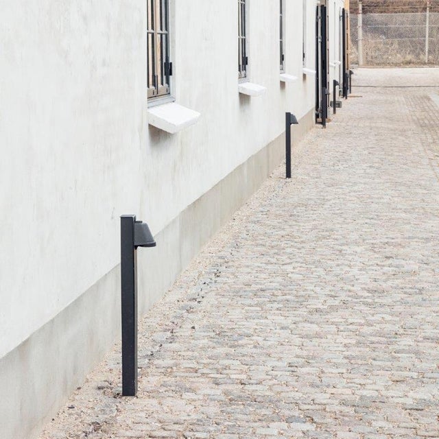 Contemporary Tekna Wilford Led Post Light in Wood With Dark Bronze For Sale - Image 3 of 3