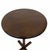 Cabin Vintage Round Faux Bamboo Pedestal Drink Side Table For Sale - Image 3 of 4