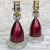 Antique Victorian Cranberry Boudoir Glass Hobnail Lamps - a Pair For Sale - Image 13 of 13