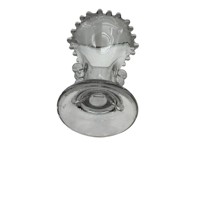 Imperial Glass Candlewick Crimped Flower Vase For Sale - Image 15 of 15