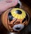 Mael: Art Nouveau ceramic spherical vase with painted decoration Signed under the base