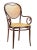 A rare very early model Nr. 3 manufactured in Austria by the Gebrüder Thonet Company. Marked with paper label and stamp,...