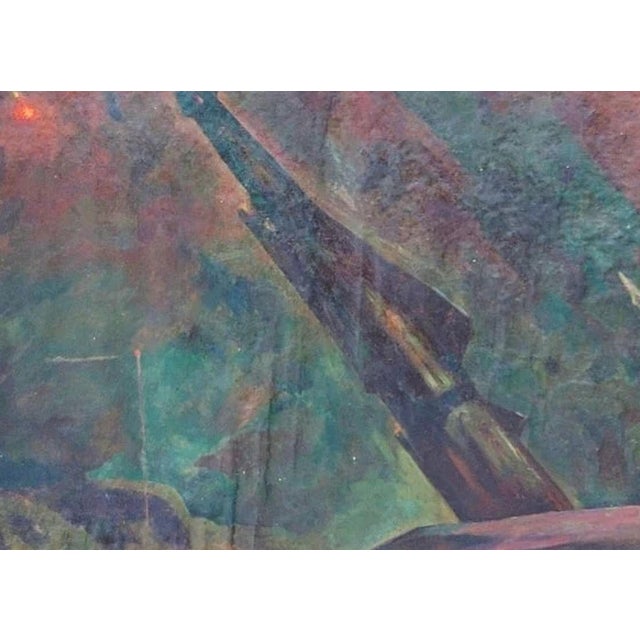 Soviet Army Oil Painting, Ukrainian Artist, 1982 120-170 For Sale - Image 6 of 6