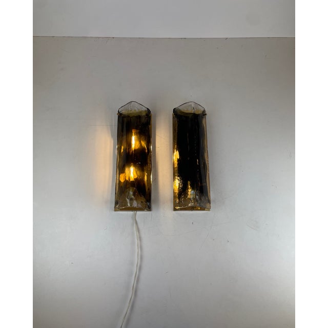 Murano and Brass Wall Lamps by J.T. Kalmar, Austria, 1960s, Set of 2 For Sale - Image 13 of 17