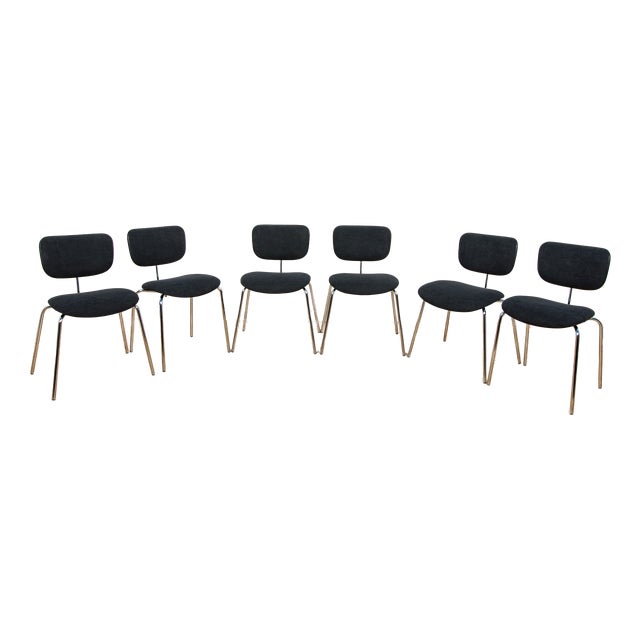 Mid-Century SE68 Side Chairs by Egon Eiermann for Wilde & Spieth, Germany, 1960s, Set of 6 For Sale