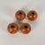 Spherical Pearwood Candleholders attributed to Bottega Ghianda for Hermès, 1970s, Set of 4 For Sale - Image 6 of 14