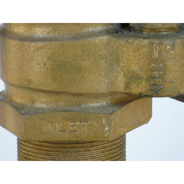 Late 20th Century Table Lamp Nautical Antique S.S. San Jose Brass Recovered Pipe For Sale - Image 5 of 16